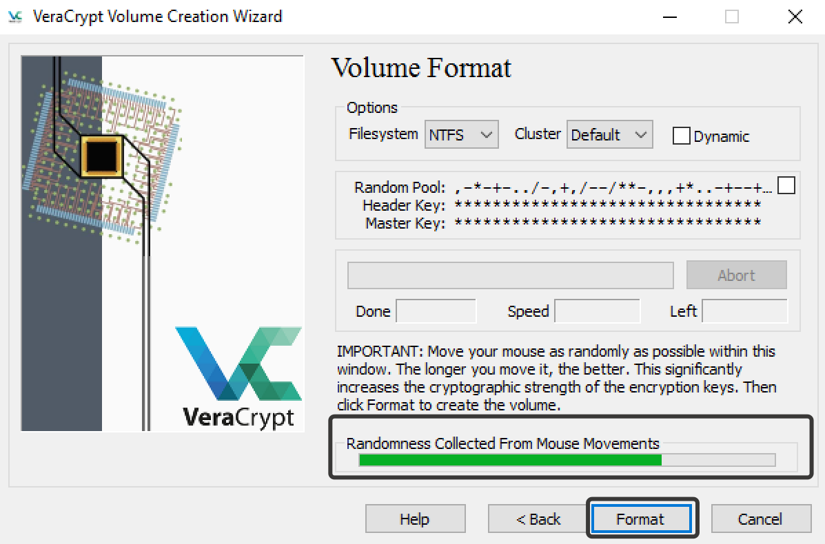 VeraCrypt creation