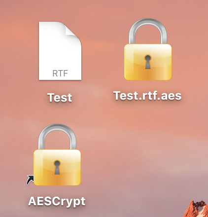 Зашифрованные AES файл